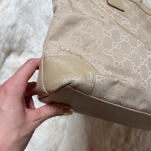 Authentic Gucci vintage GG monogram shoulder tote - Picture 3 of 15